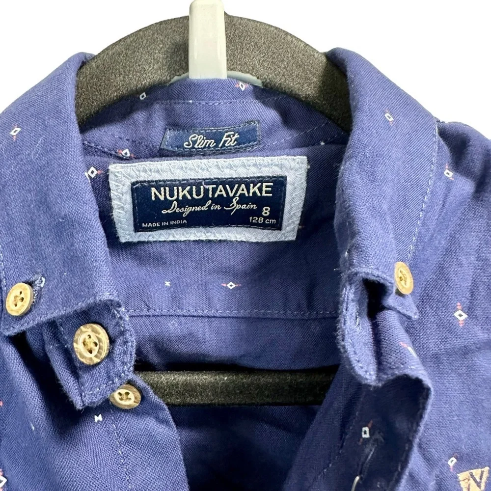 MAYORAL NUKUTAVAKE Boys Button Down Collared Long Sleeve Shirt